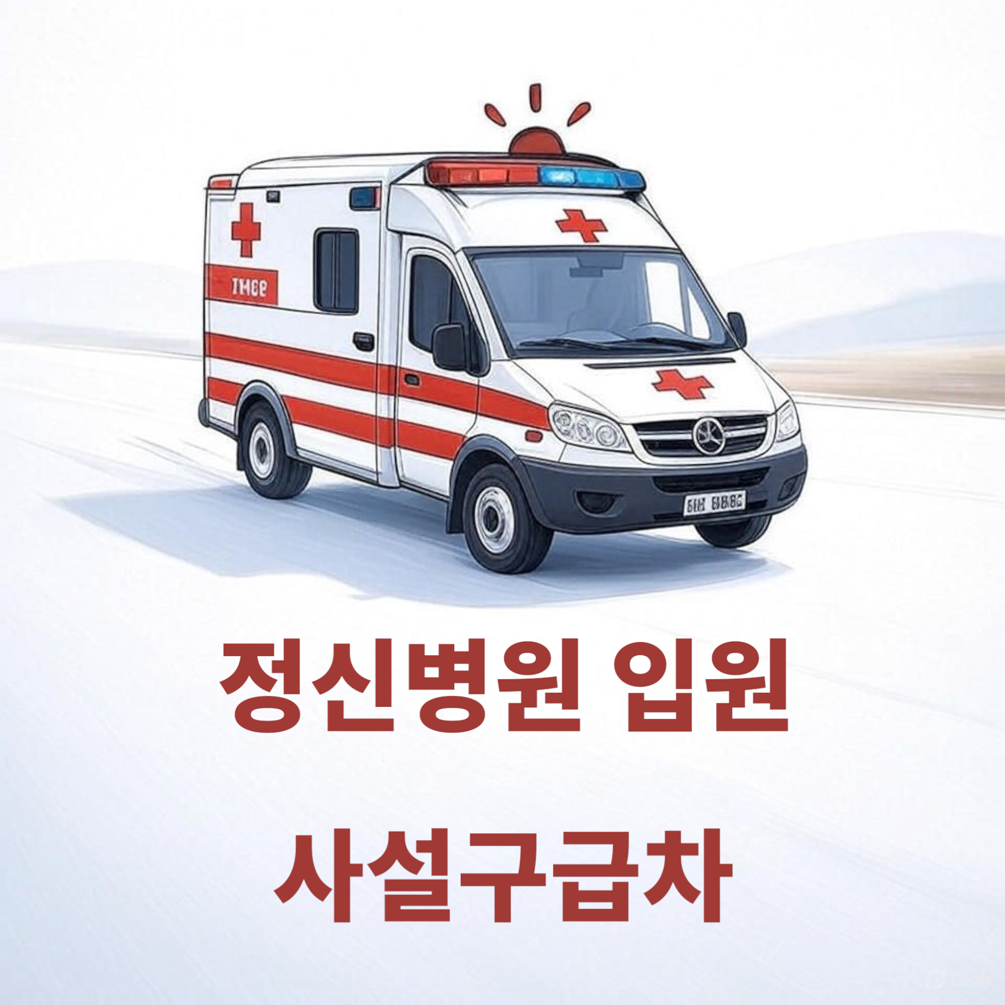 직지응급환자이송단 정신병원 입원 사설구급차